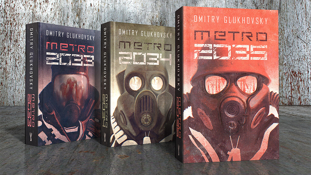 Couvertures des livres de la saga Metro (de Dmitry Glukhovsky) 